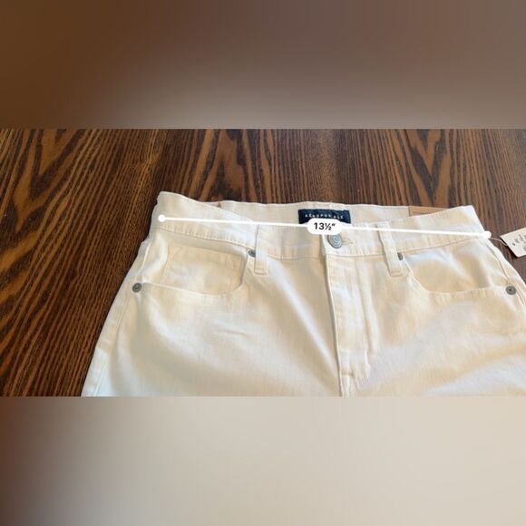 Aeropostale high waisted ankle jegging size 8 white denim NWT - Picture 15 of 16